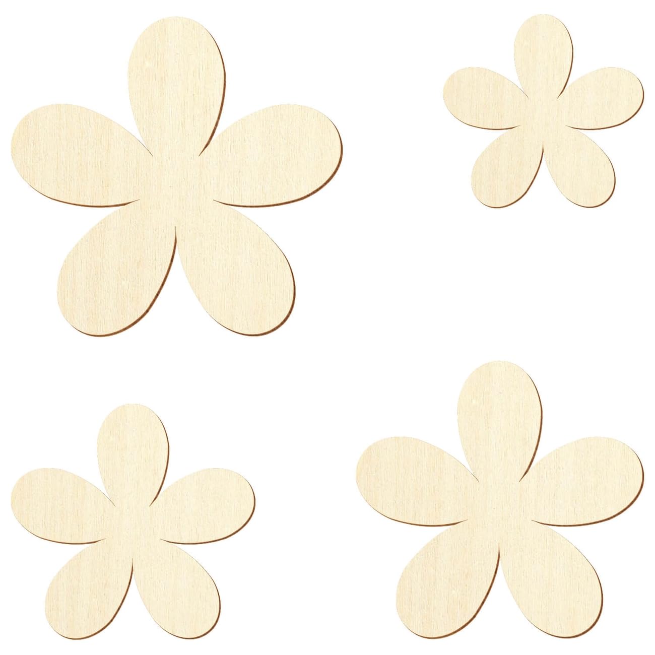 Holz Plumeria - Zuschnitt 3-50cm Deko Basteln