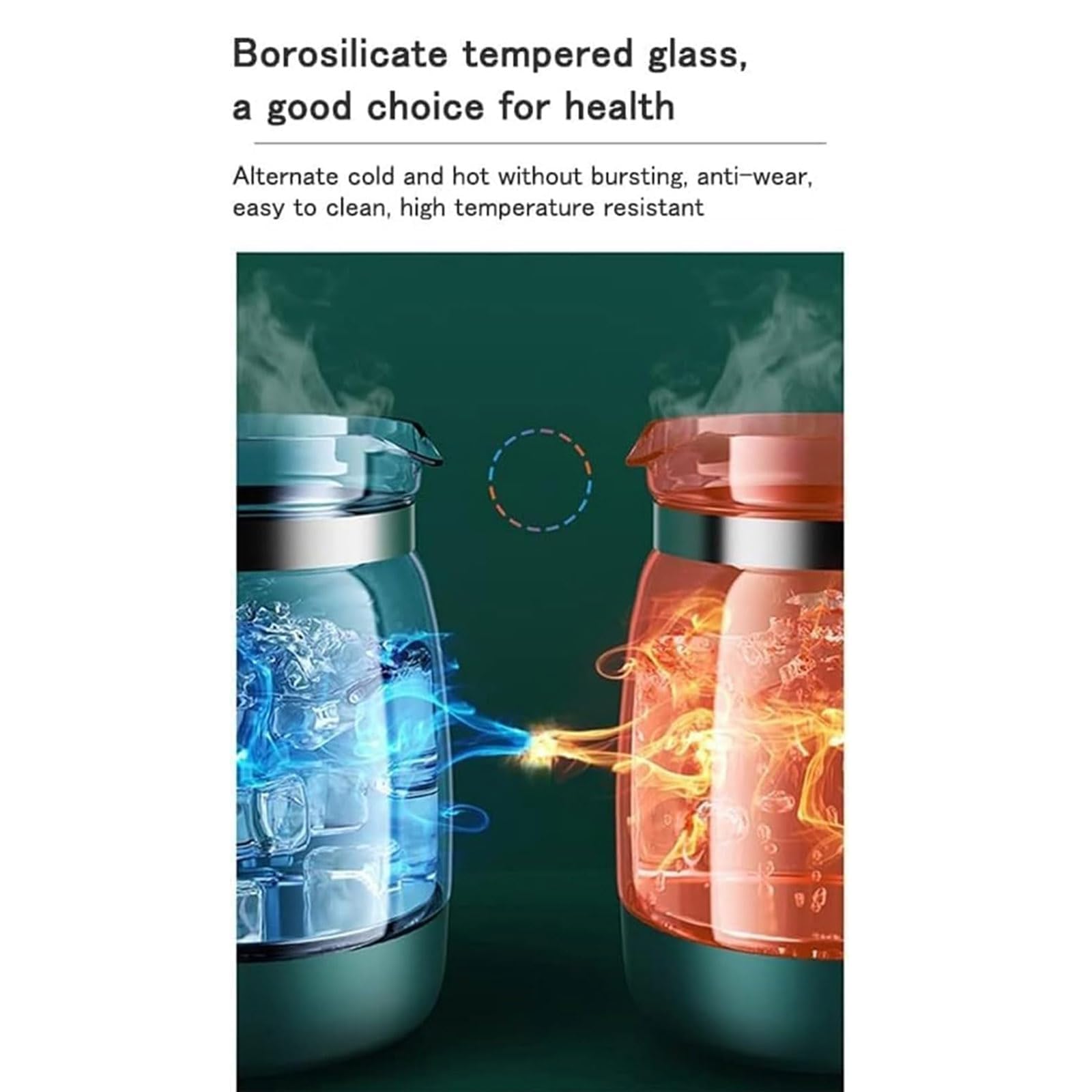 Glazen Waterkoker, 1,3L Intelligente Teiera Vetro