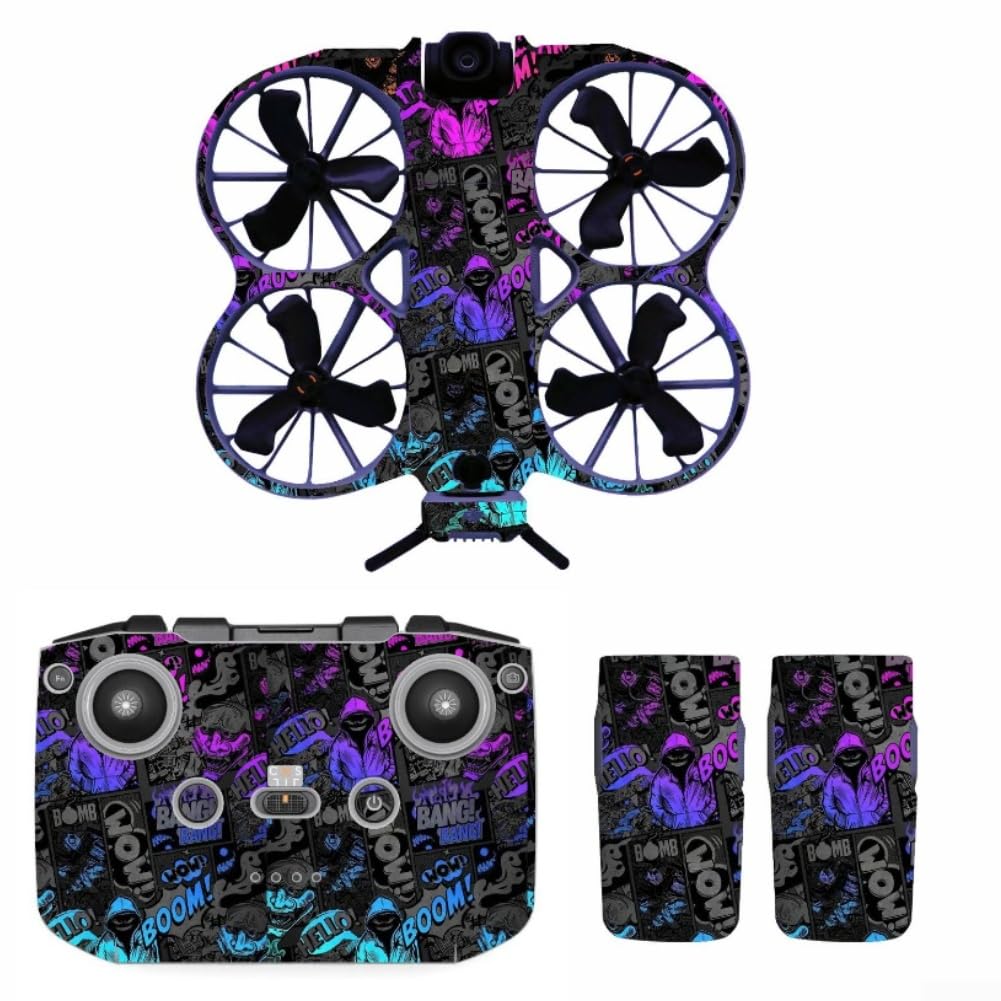 Körperaufkleber für DJI Neo 2, Bunte PVC Skins Kratzfeste Schutzfolie Wrap Decals für DJI NEO2(B)