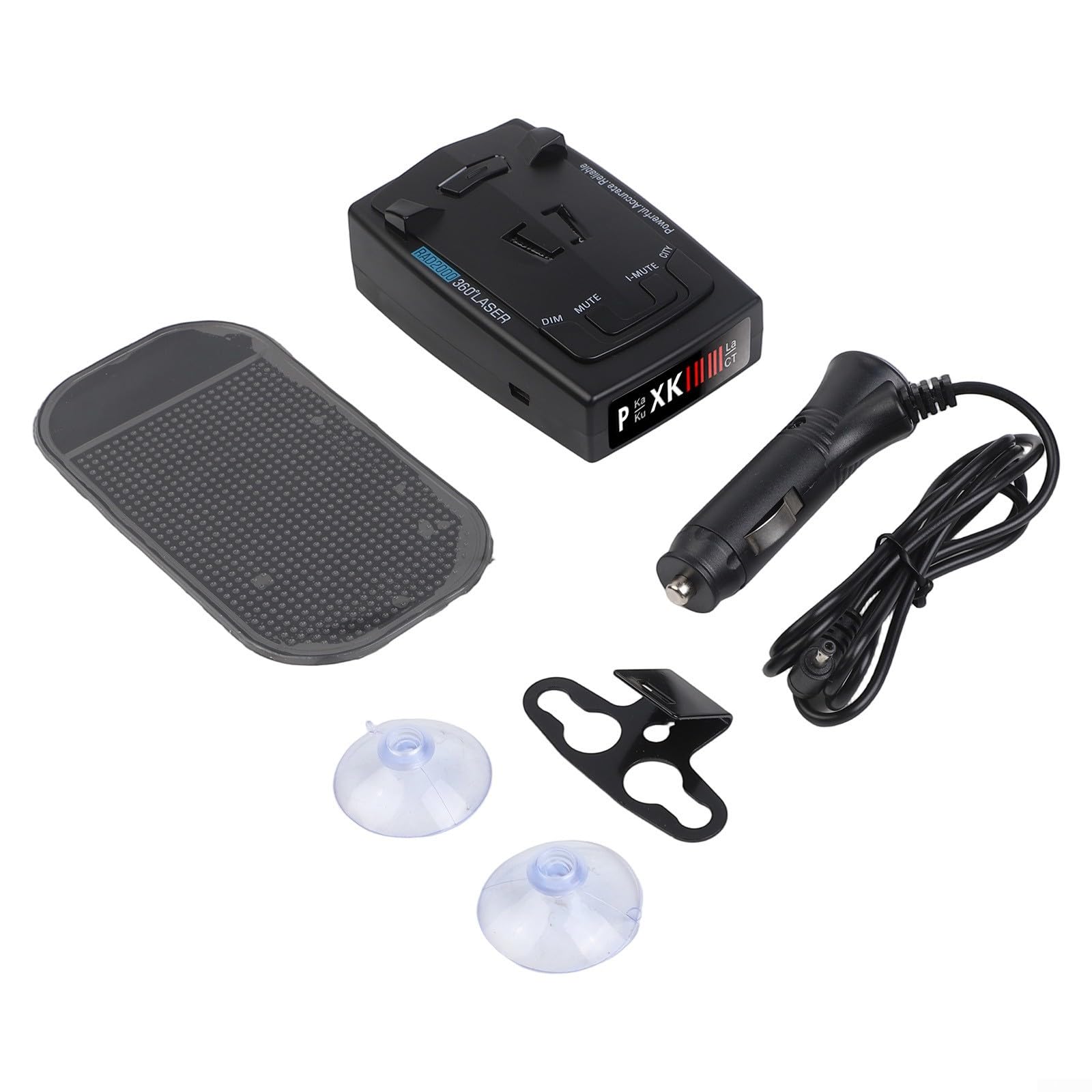 Con alertas de voz en tiempo real, carcasa compacta de ABS de 10x6.5x3 cm, compatible con todos los modelos de vehículos