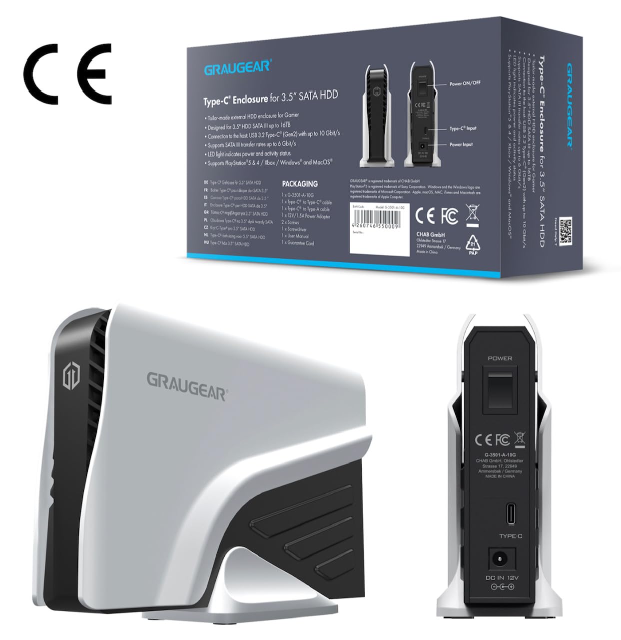 Graugear Ext 8TB HDD für Playstation 4 und 5