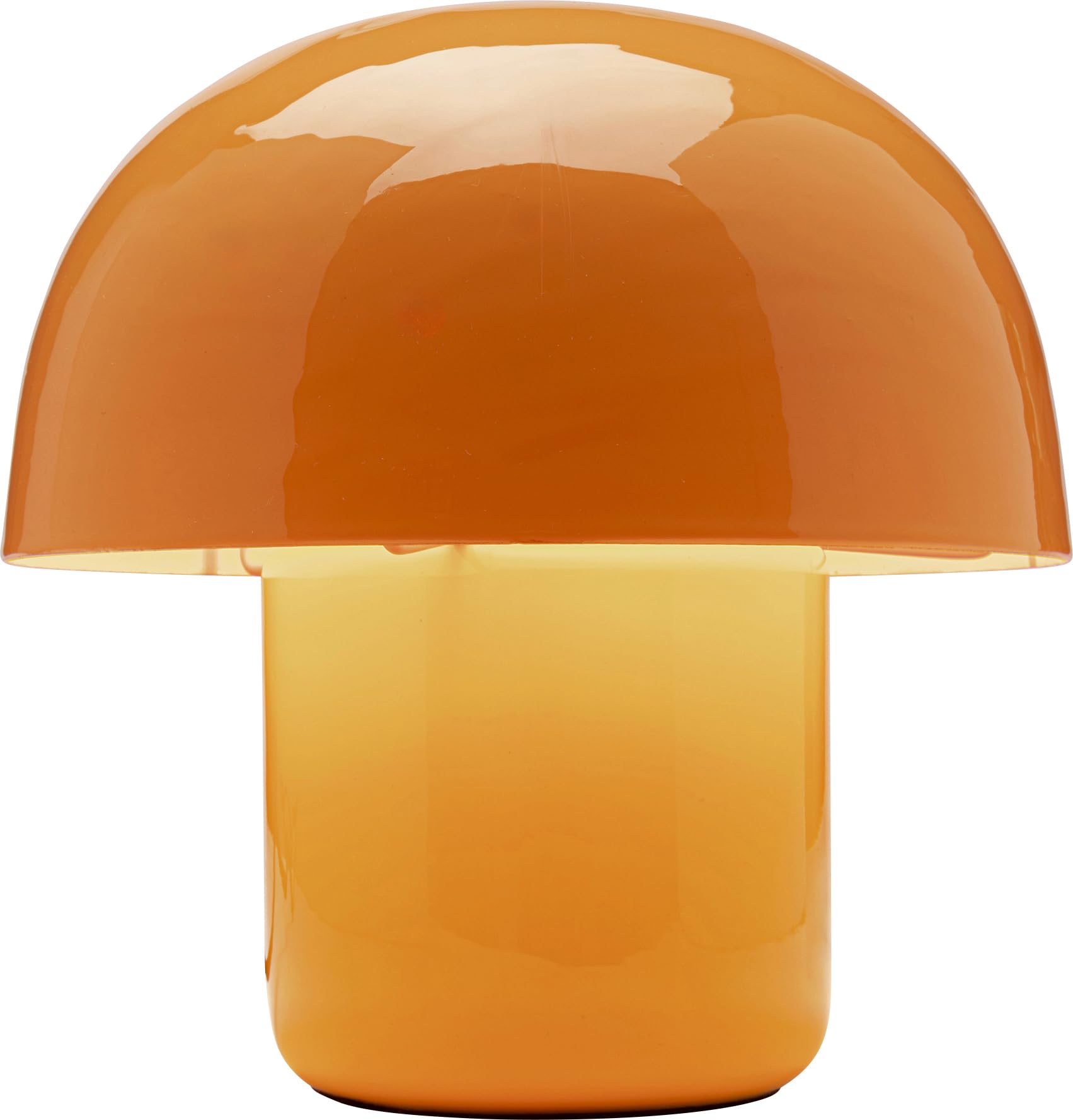 Kare Design lampada da tavolo Mushroom Shiny Duo Sunday, arancione, 20 cm, forma design funghetto, per soggiorno, camera da letto, stile pop, lampadina non inclusa