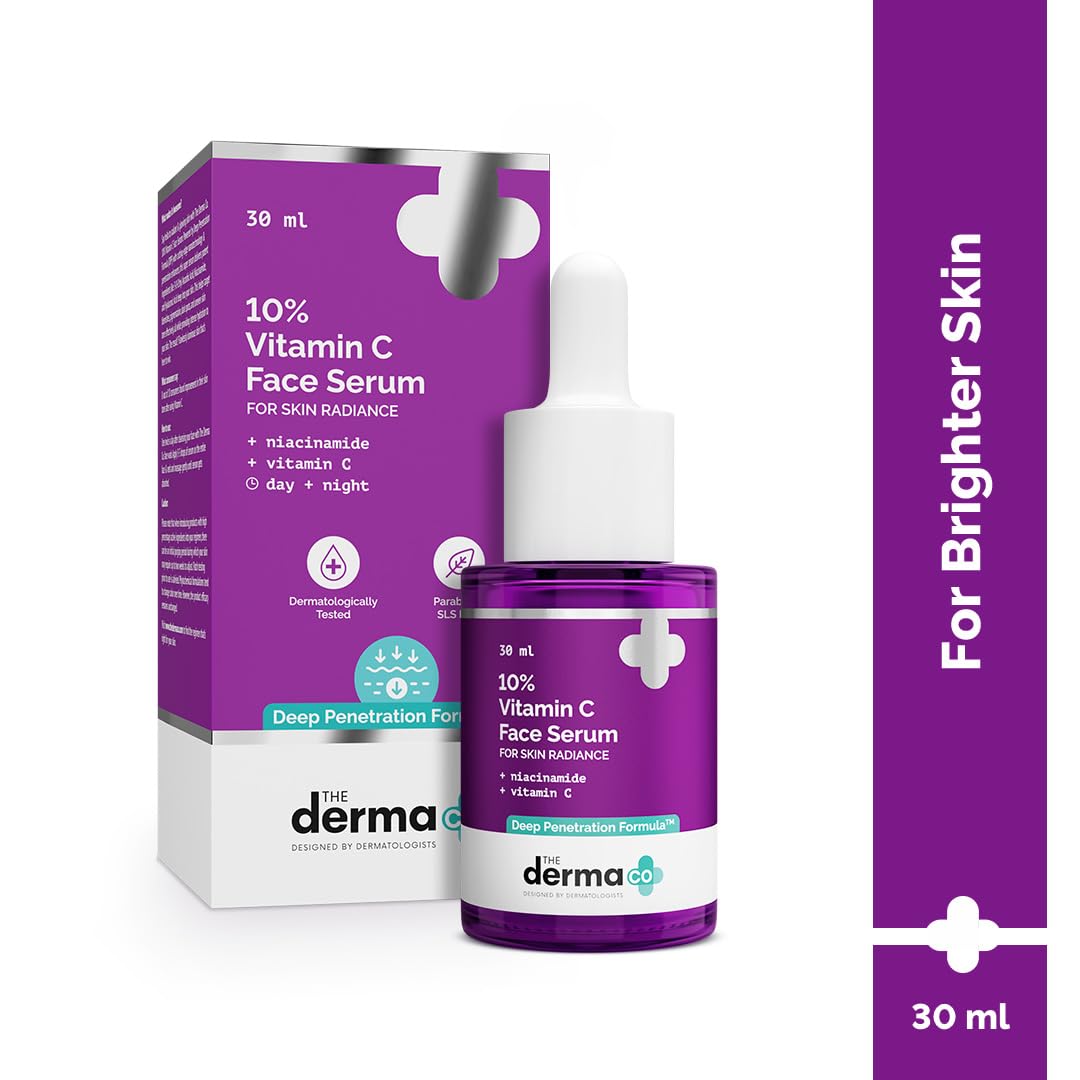 Amazon.com: The Derma Co 10% Advanced Vitamin C Face Serum with 5