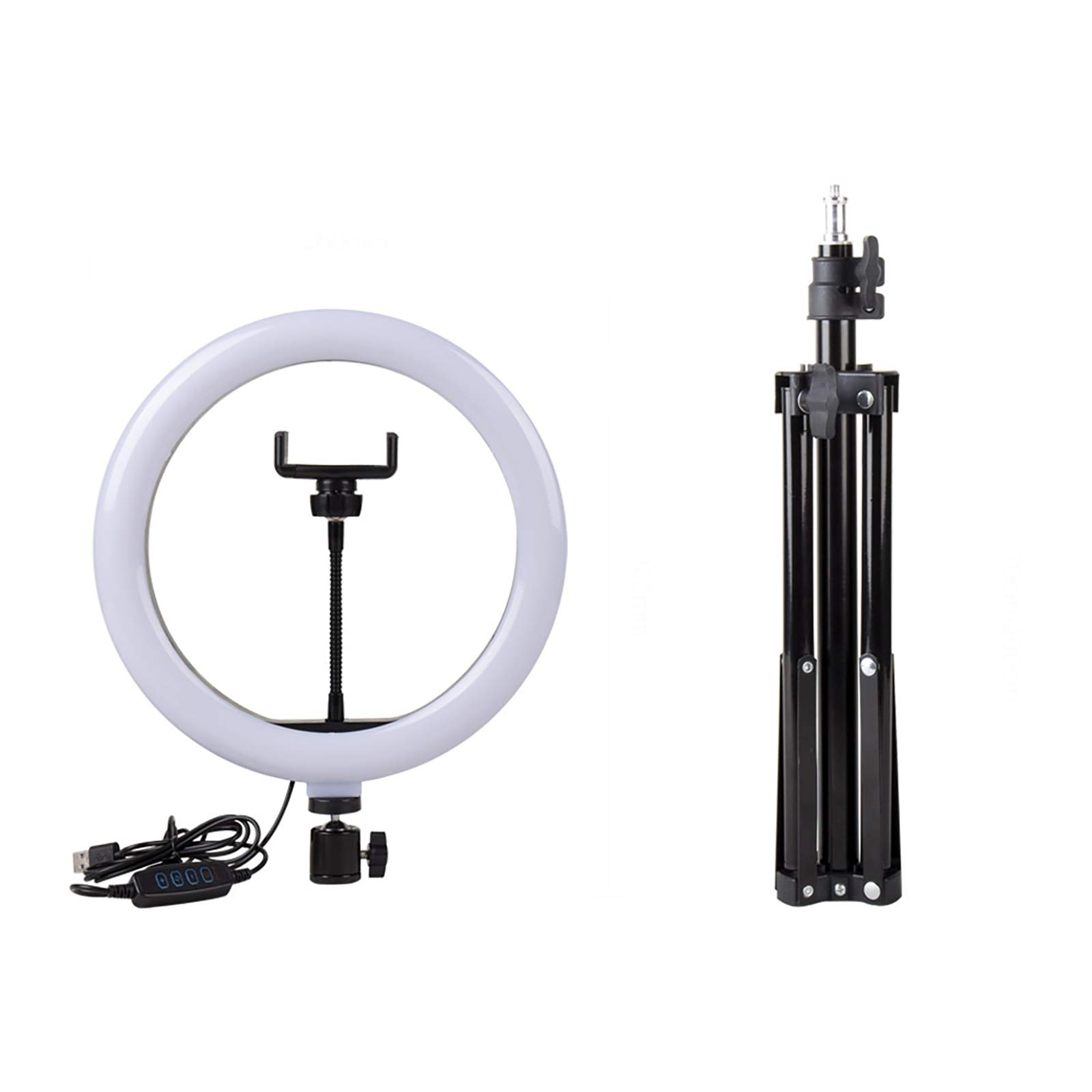 Luce ad Anello Light Luce LED per Selfie da 10 Pollici con Supporto per treppiede e Supporto per Cellulare, Telecamera dimmerabile Ringlight per Video Fotografia Live Streaming e Trucco