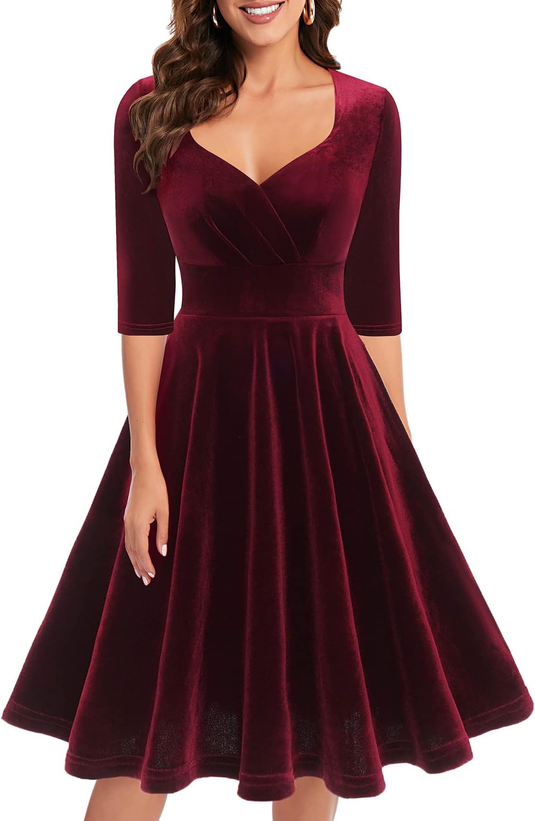 Bbonlinedress Women Vintage Cocktail Dress 1950s Formal Wedding Party 50s 60s Retro Rockabilly Swing Dress