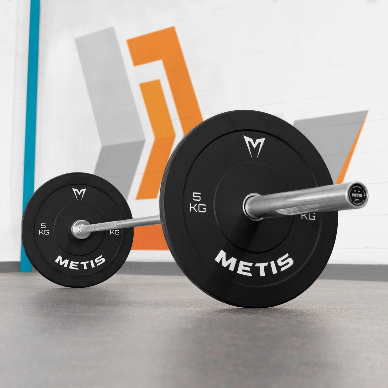 METIS Bumper Plates Olympia Hantelscheiben – Bumper Hantelscheiben für Langhantelstange Olympia | Wählen Sie zwischen 5kg – 25kg Hantelscheiben | Paar 50mm Hantelscheiben Olympia
