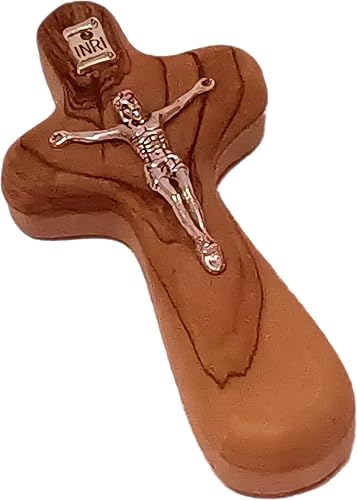 Holy Land Market Crucifijo de mano catĂłlico con bolsa y tarjetas (4 pulgadas) Holy Land Market Crucifijo de mano catĂłlico con bolsa y tarjetas (4 pulgadas)