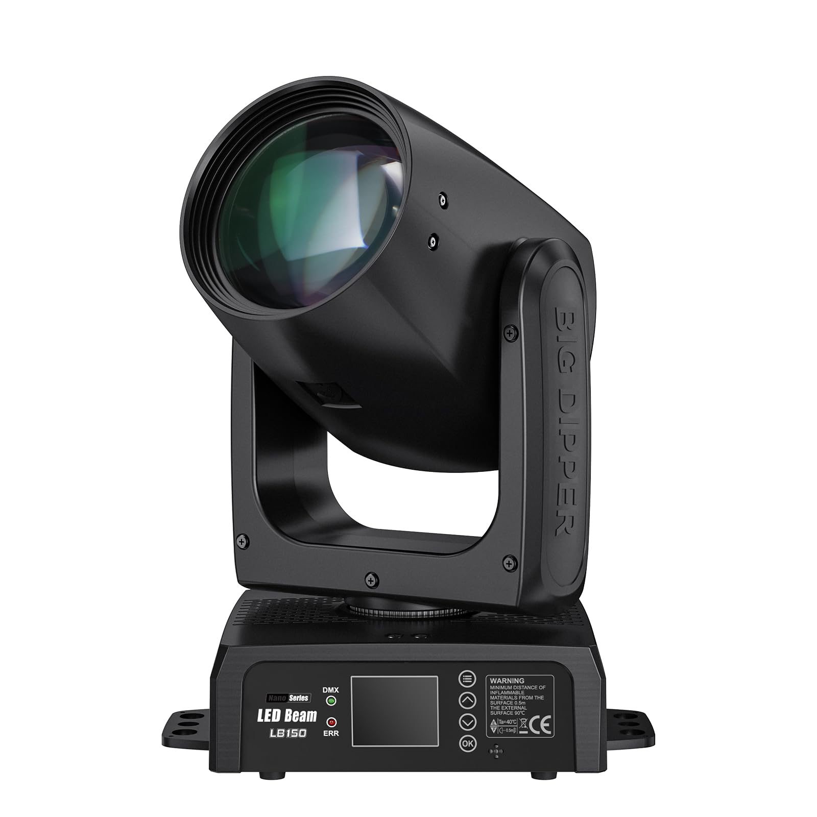 Big Dipper Moving Head Lights 150W DJ Spot Lights with Sound Activated and DMX Control Stage Lighting with 12 Gobos and 12 Colors RGBW Disco Light for Home Party Church Wedding Nightclub (1)