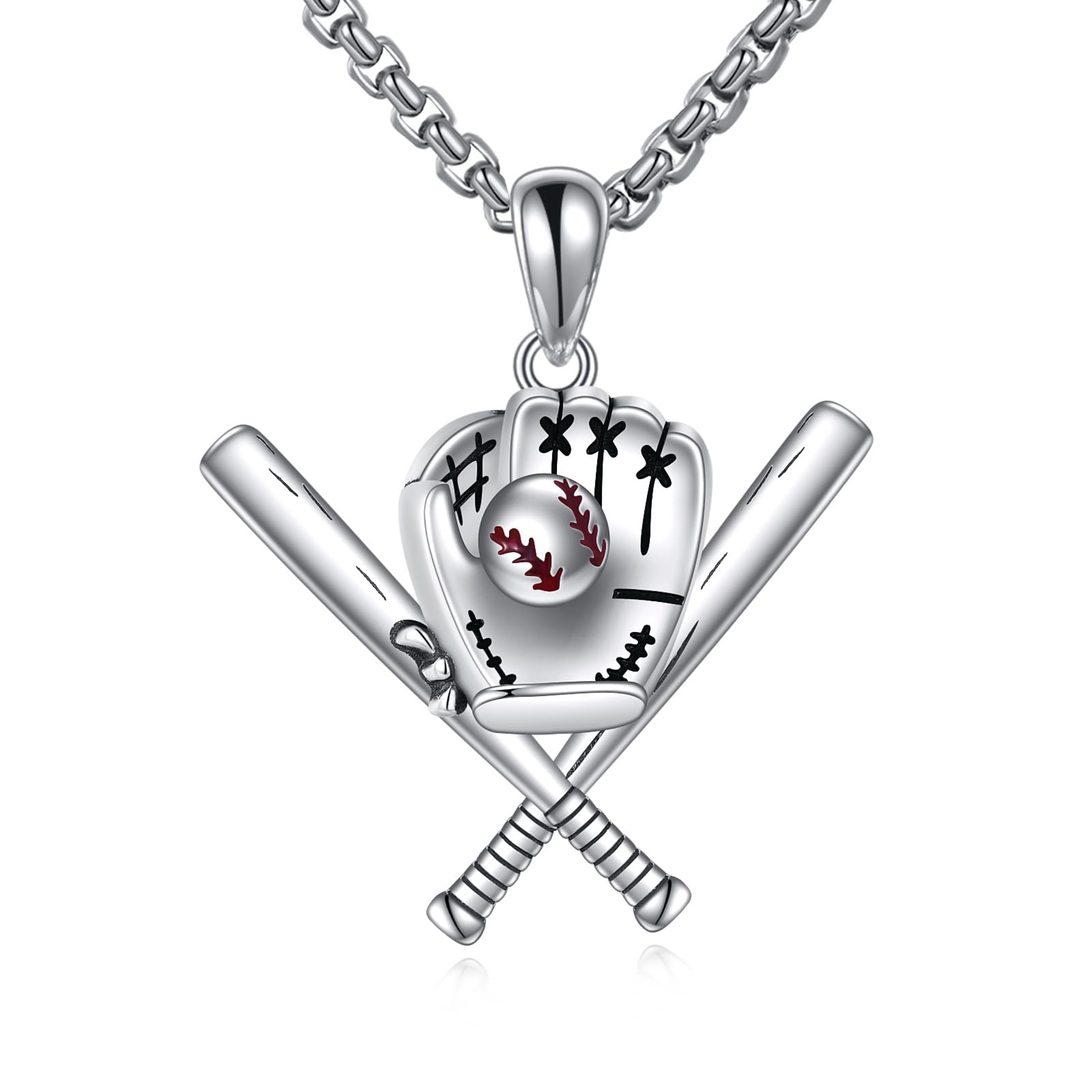 KQF Sport Necklace 18K Gold Plated Sterling Silver Headphone Basketball Pendant Necklace Sports Jewelry Gifts for Men Women