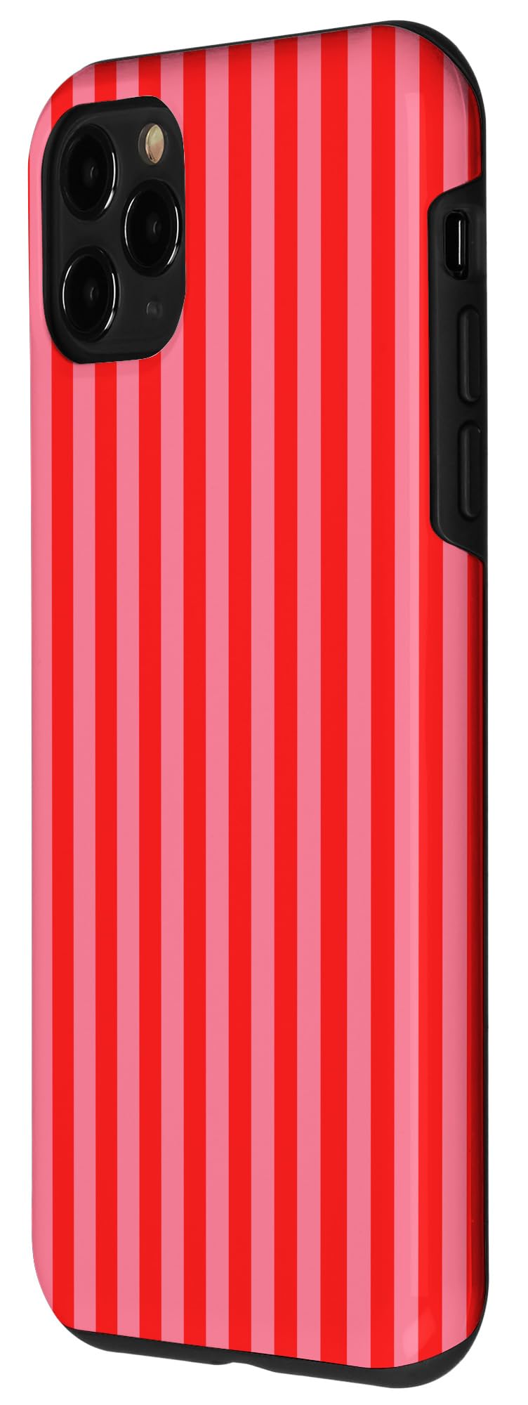 Retro Pink and Red Stripes Geometric Vertical Lines Pattern Case for iPhone 11 Pro - Image 2