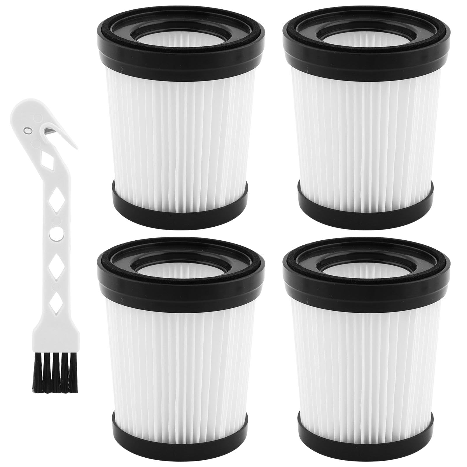 4PCS HEPA Vacuum Filter Replacement Compatible with Fabuletta FSV101, FSV001, fit for Girnoor G160 and G165, fit for Afoddon A300, fit for Lubluelu 202, fit for Oraimo OSV-102