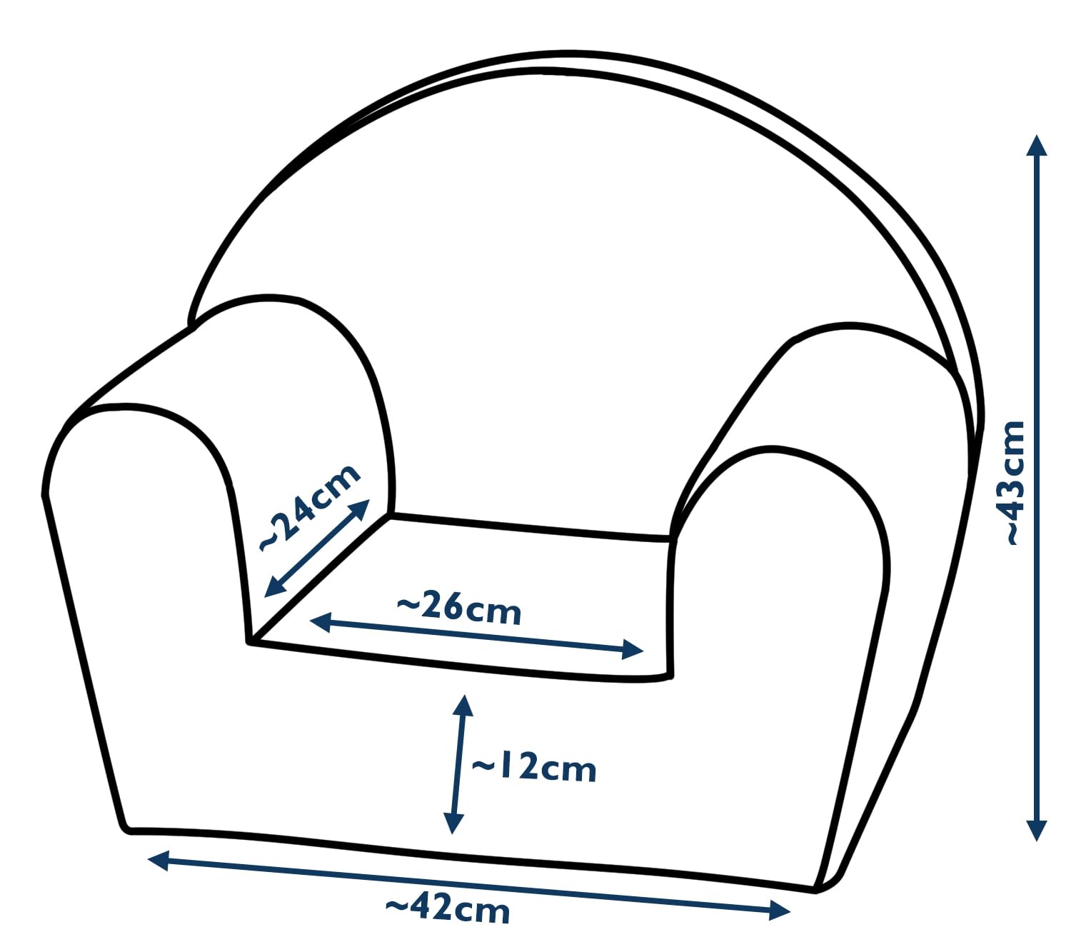 Fauteuil piqué pour enfant