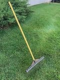 Standard Golf Garden Landscape Rake – 21” Head Garden Debris Rake | Elevate Your Outdoor Spaces with Precision and Efficiency | Ideal for Lawn and Garden Maintenance