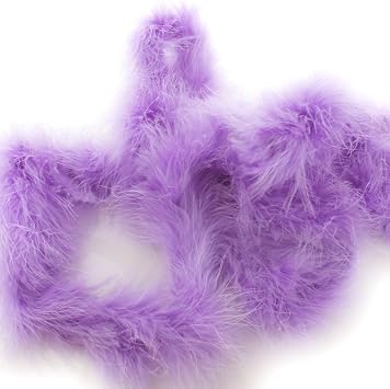 Skinny Marabou Feather Boa - 2 Yards - Lavender