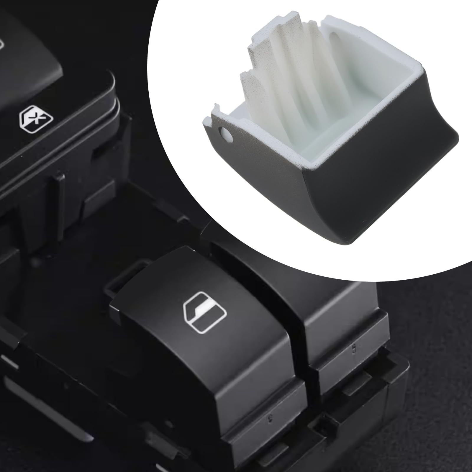 4 pulsanti di ricambio per alzacristalli auto 61318381514 compatibile con BMW X5 E53 compatibile con BMW Serie 3 E46 E90