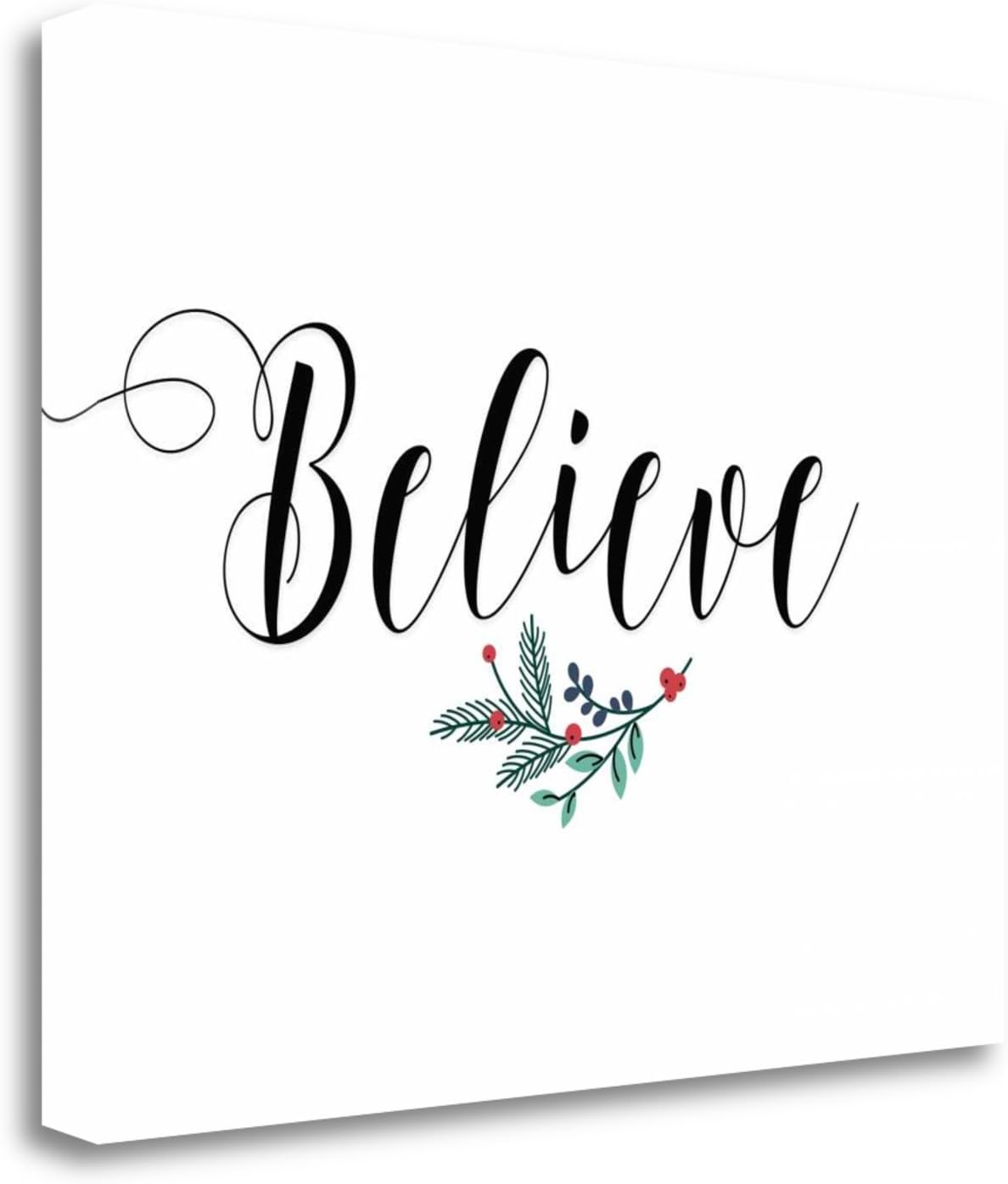 Amazon.com: Tangletown Fine Art Believe Print on Gallery Wrap Canvas, 30 x  24, Multi: Posters & Prints