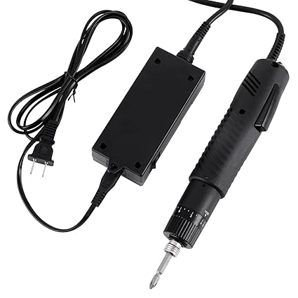 MXBAOHENG Electric Screwdriver Sets Torque Adjustable Drill Tool Applicable Batch Head 6.35mm 110-220V (BSD-102)