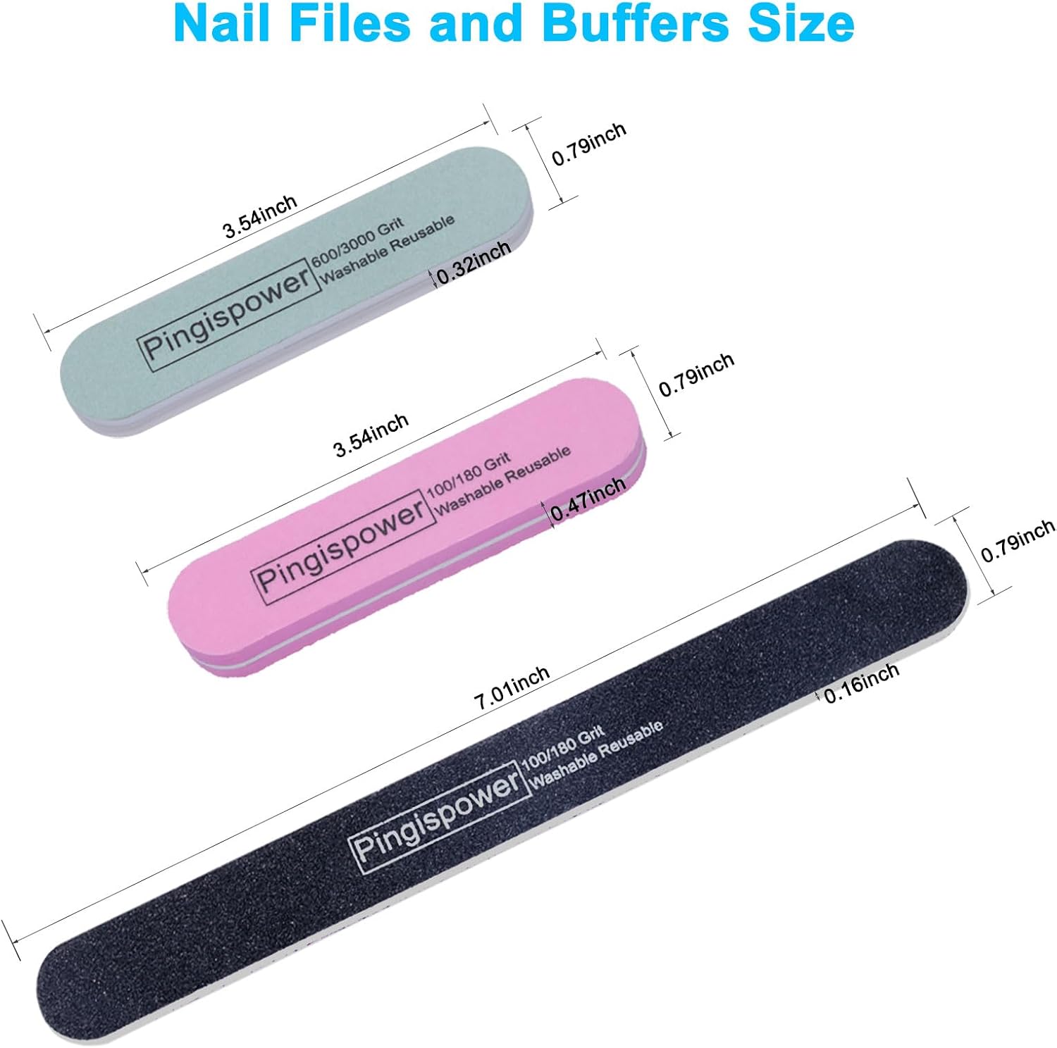 Nail Files and Buffers for Natural, Gel & Acrylic Nails