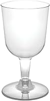 Vista 1 de Copas de vino Party Essentials, de plástico duro, de dos piezas, 5.5 onzas, Transparente