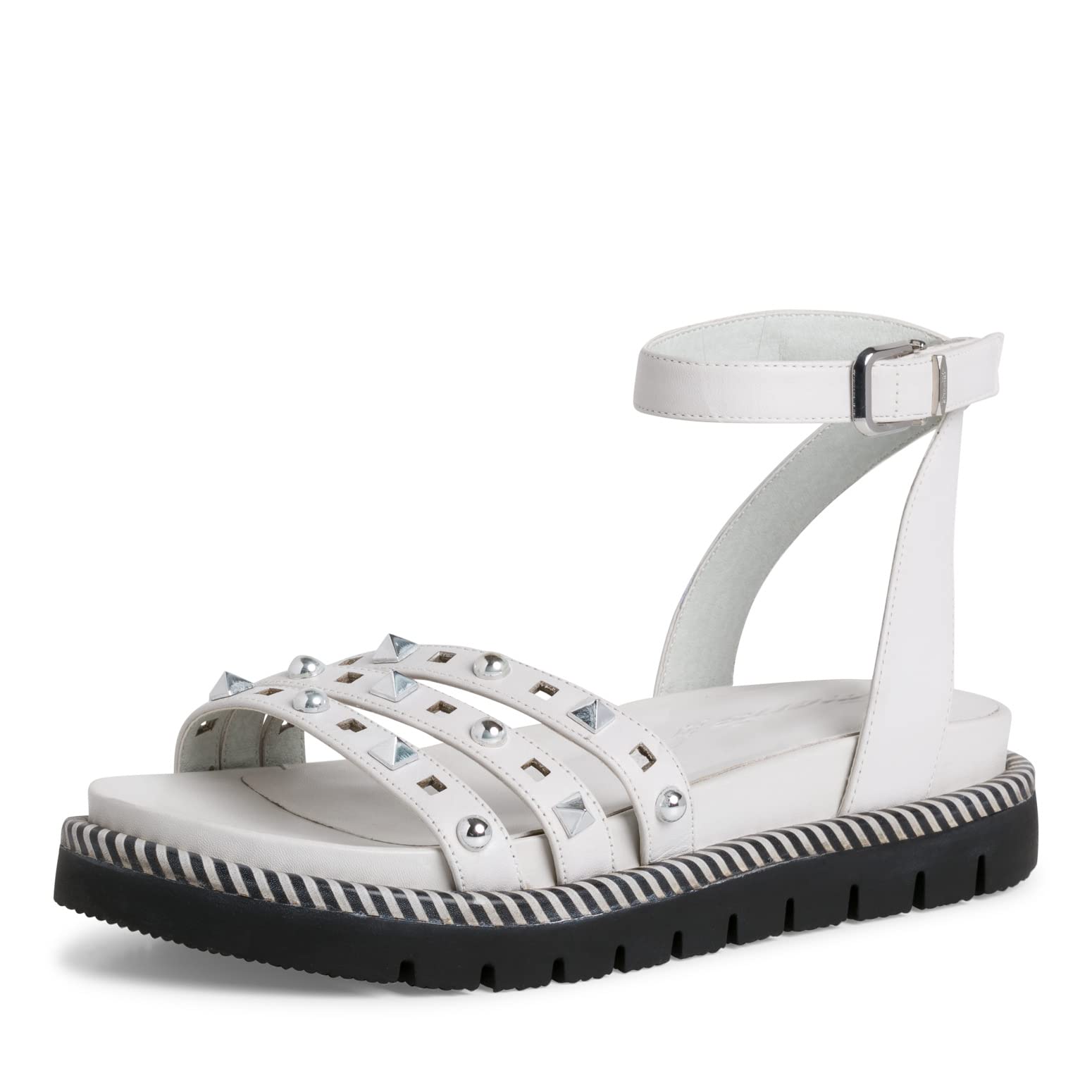 Tamaris Damen 1-1-28272-38, Wedge Sandal, White,
