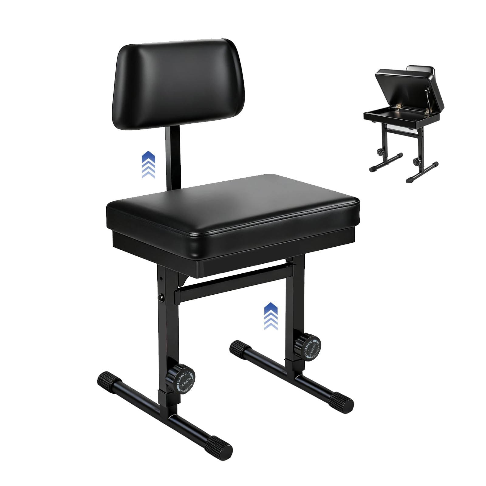 Amazon.com: MXQMKL Adjustable Piano Bench with Storage,Guitar