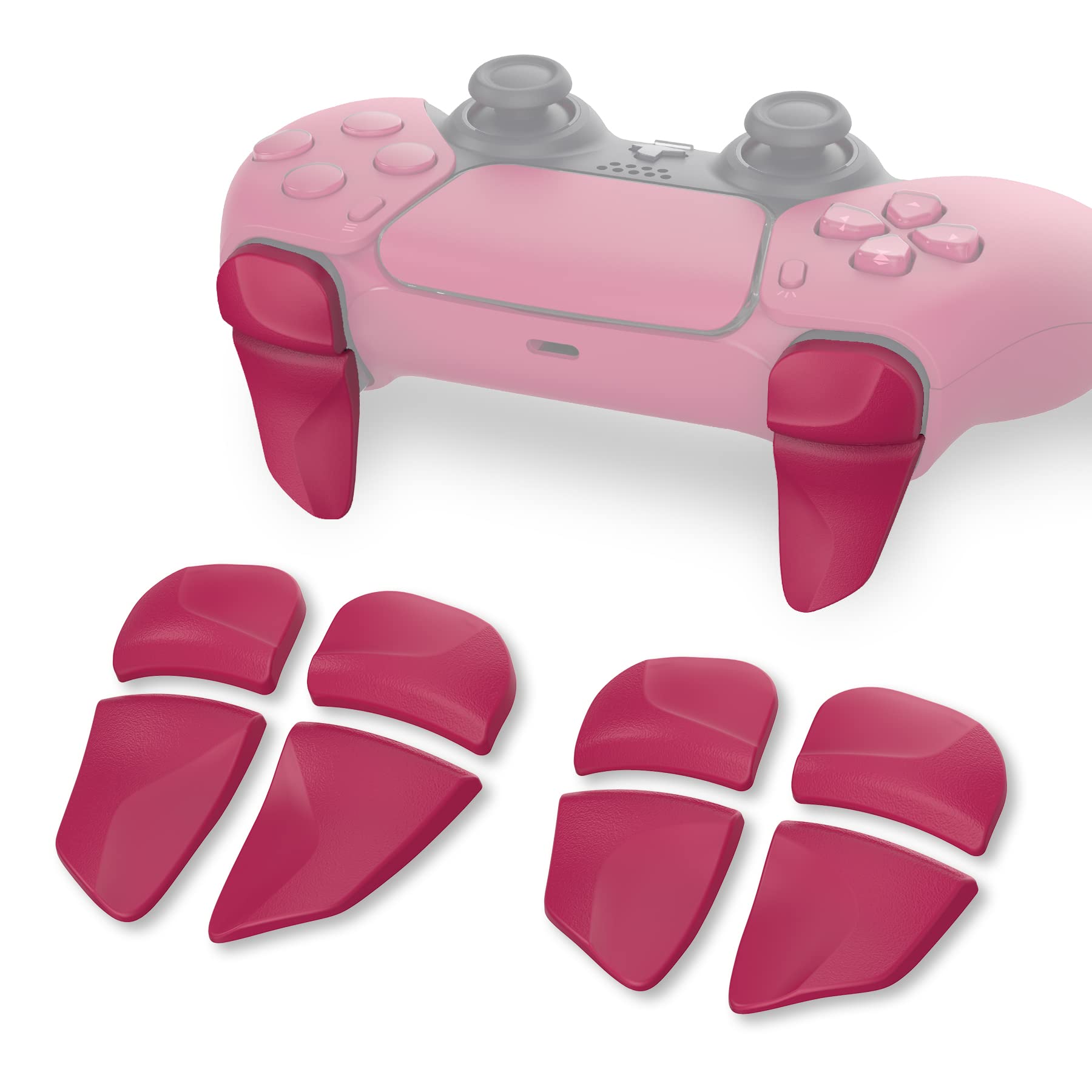 PlayVital 2 Pares de Gatillo Extensor para ps5 Control Accesorios Extensores de Disparo Mejora del Juego Gatillos Bumper Trigger para ps5 Mando Grips Extender Botón para ps5-Blanco — view 18