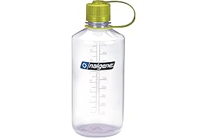 Nalgene Large, Clear 32oz Water Bottle, BPA-Free, Sustainable Tritan