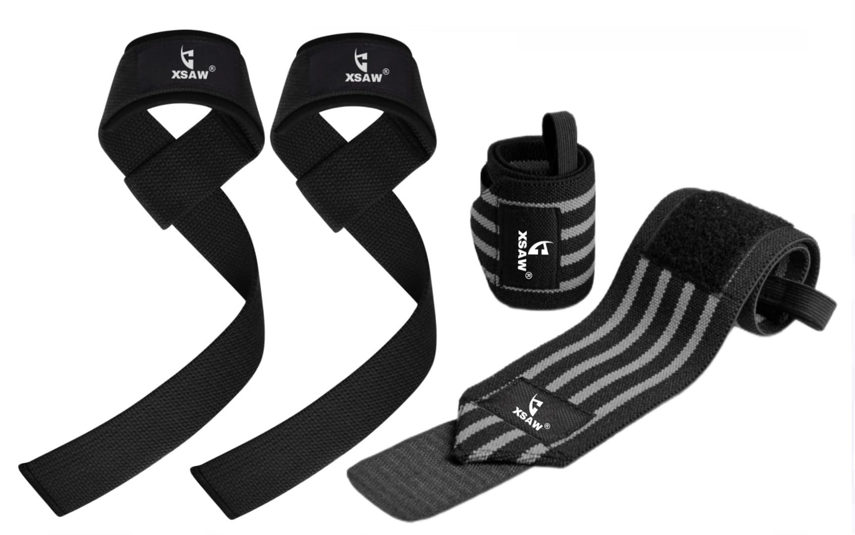 XSAW Weight Lifting Wrist Support & Wrist Strap Combo for Men & Women Gym & Fitness Kit (Large) (B0DCW2KM18) Amazon Price History, Amazon Price Tracker