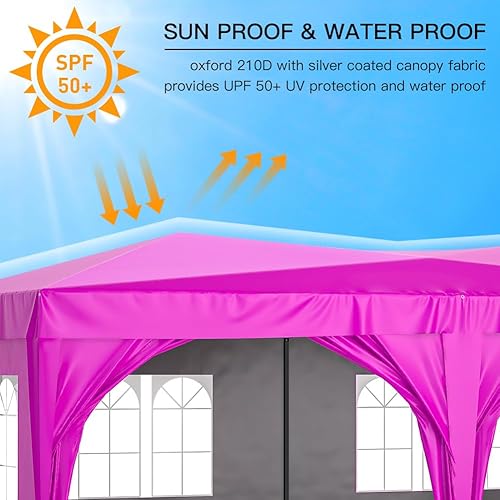 Miniatura 3 de Rovibek Tienda de campaña desplegable con paredes laterales de 10 x 20 pulgadas, tiendas de campaña para fiestas, resistente al agua, para