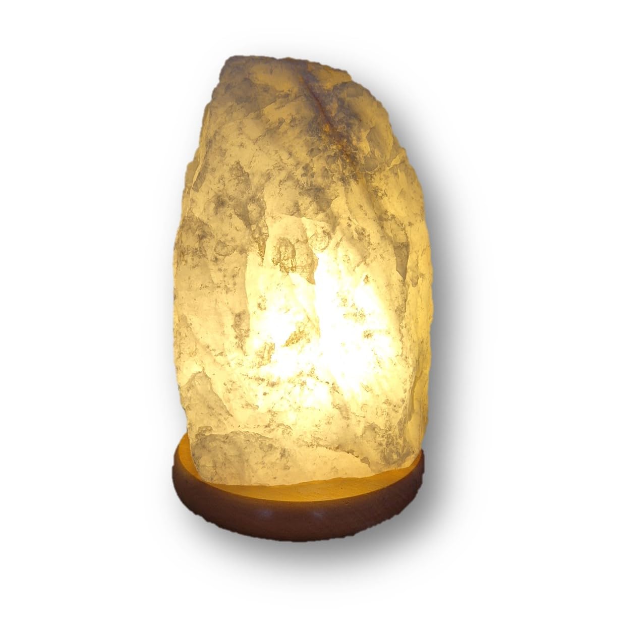 Kristall Lampe groß, 4-5 kg, Edelstein Bergkristall Leuchte, Rohstein beleuchtet