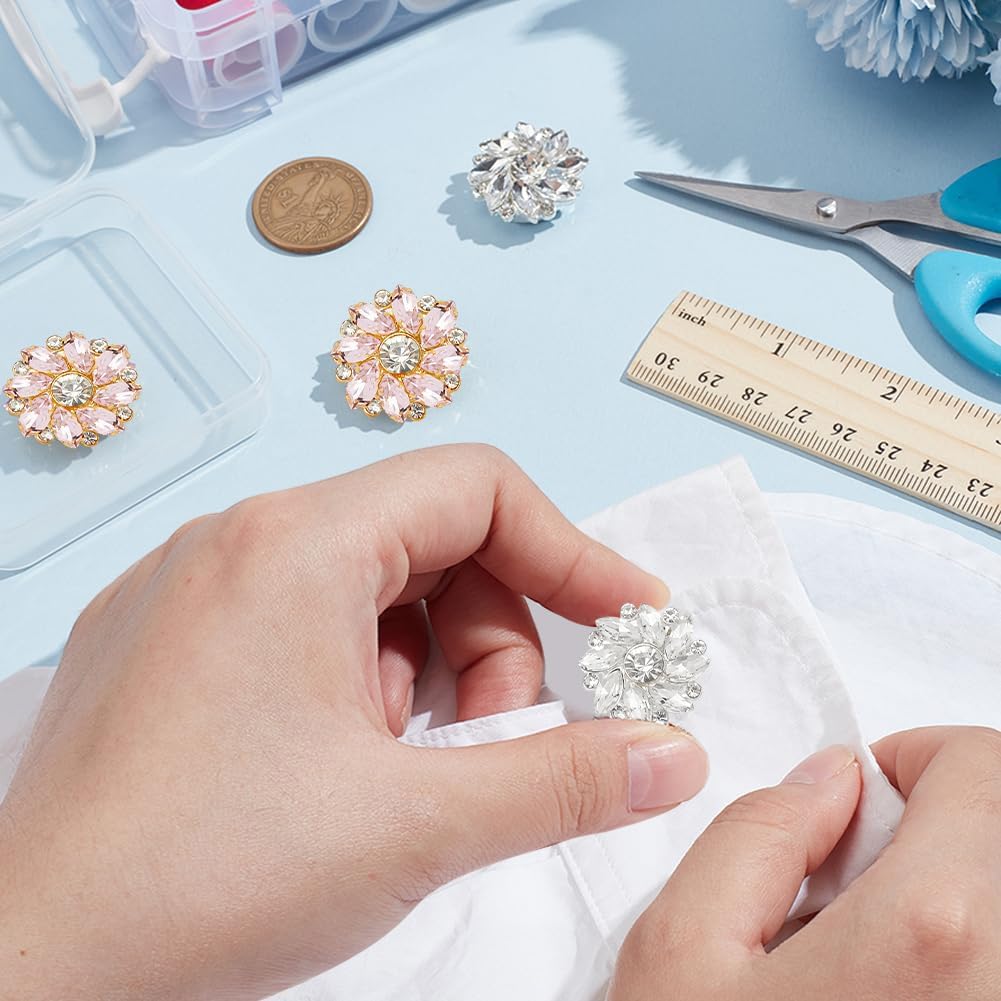 Ensemble De Boutons De Manchette Strass, Couvre-boutons De