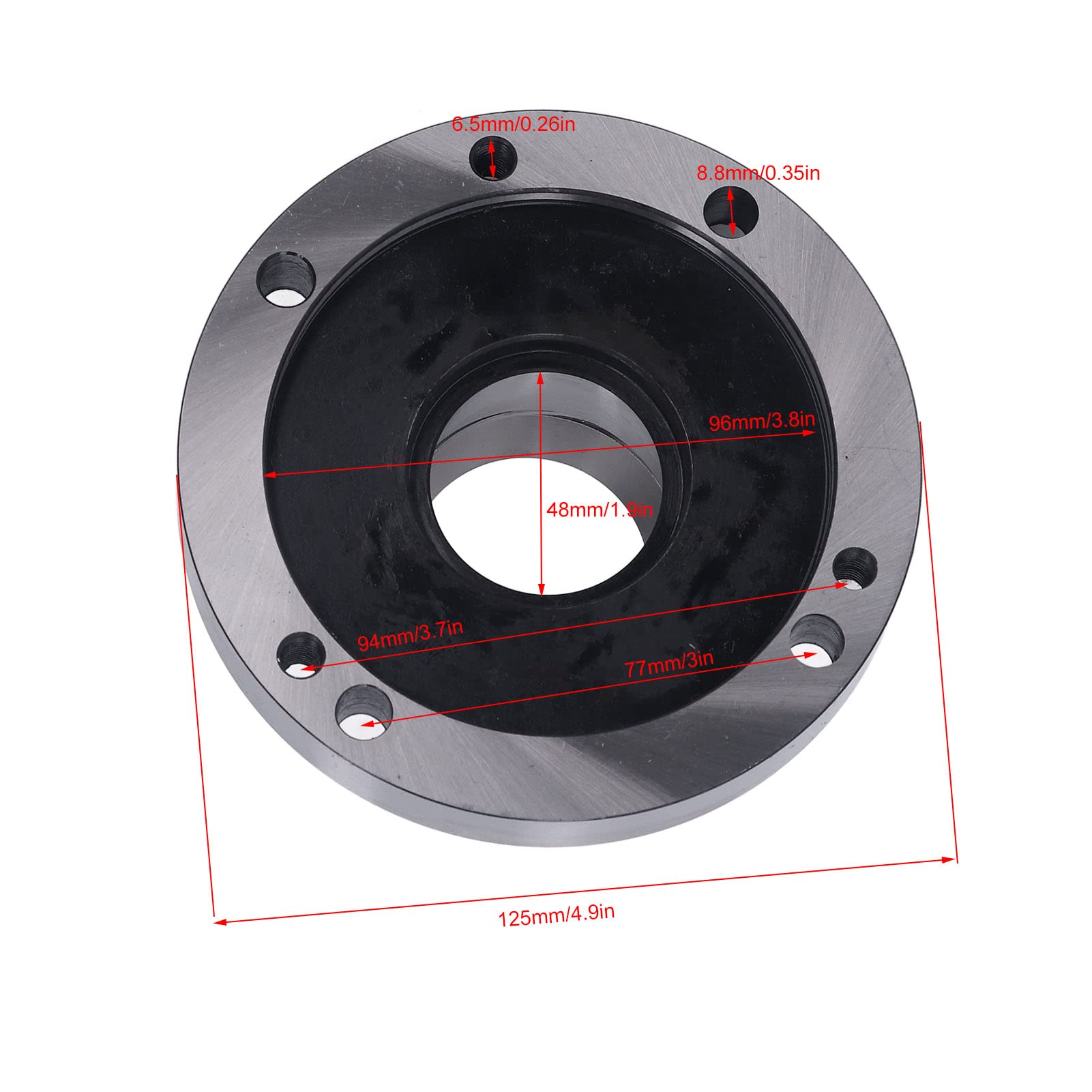 ER50 Collet Chuck 125mm Diameter 7 Hole 0.005 Lathe Collet Holder Tool for CNC Milling Machine