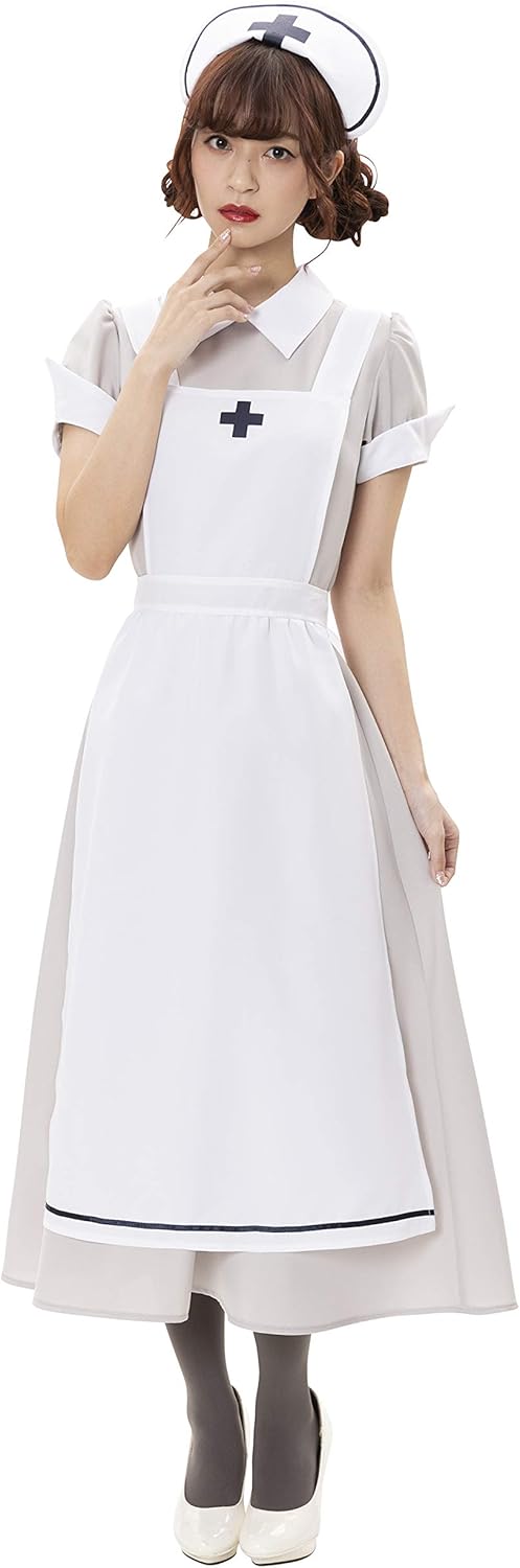 クリアストーン(Clearstone) クラシックロング コスプレ ハロウィン クラシックロングナース レディース M グレー クリアストーン(Clearstone) クラシックロング コスプレ ハロウィン クラシックロングナース レディース...