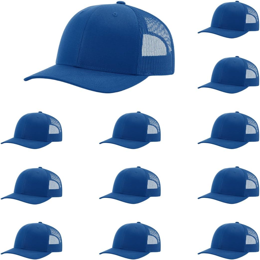 Richardson 112 Classic Six-Panel Adjustable Snapback Trucker Cap | Bulk Packs Available