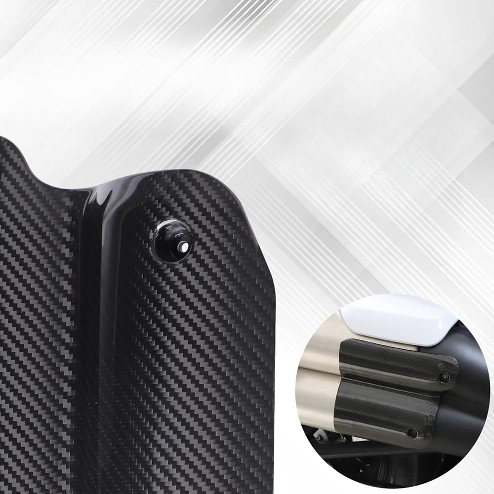 For Sportster S SportsterS Real Carbon Fiber High-Temperature Resistance Exhaust Pipe Heat Shield Scald-Proof Cover sportster s sportsters