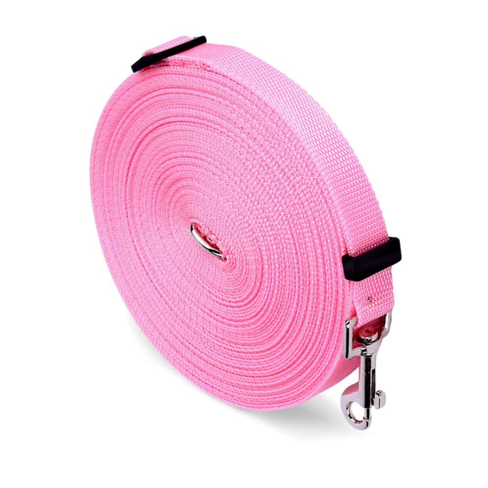 Long chien Laisse robuste et étanche pour chiens, grande laisse 10 m, verrouillage mousqueton, idéale pour petits et moyens animaux