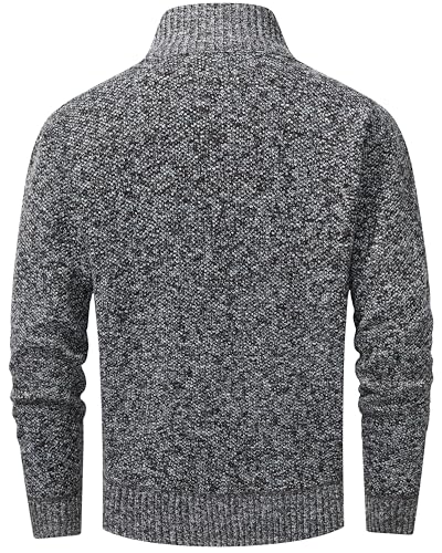 Image of VtuAOL Men's Cardigan Sweaters Casual Full Zip Sweaters Knitted Cardigan with Pockets