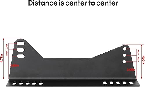 Miniatura 2 de Soporte de asiento universal para asientos de cubo – Kit de montaje de soporte de asiento de carreras compatible con Recaro Sparco MOMO NRG –