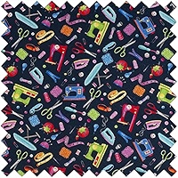 Hobby Gift Filled Sewing Kit - Zipped Travel Sewing Kit - 2.5 X 14 X 9cm Natural Strawberries