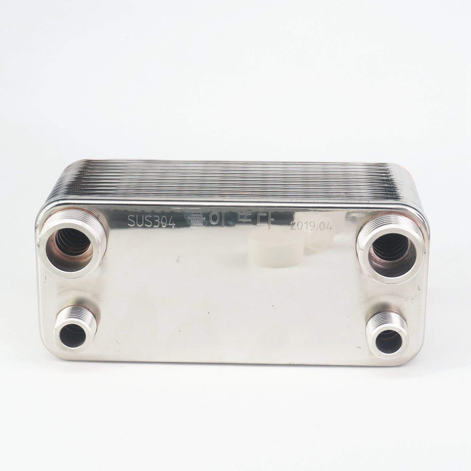 Sorekarain 24 Plates Wort Chiller Cooler Heat Exchanger SUS 304 Stainless Steel Home Brew Beer Wine Making