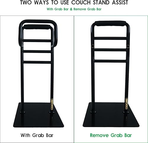 Miniatura 5 de Soporte de sofá para ancianos, riel de asistencia para sofá y silla, riel de asistencia de cama resistente con fundas antideslizantes. Adecuado para