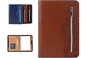 SAYEEC Multifunctional Leather Budget Binder With Calculator, Your Perfect Financial Planner