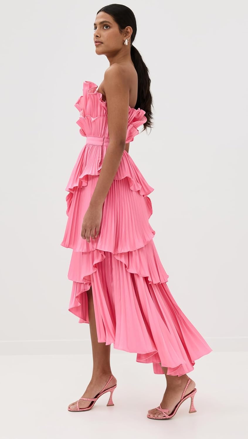 AMUR Women's Judah Scallop Pleated Dress - Image 4