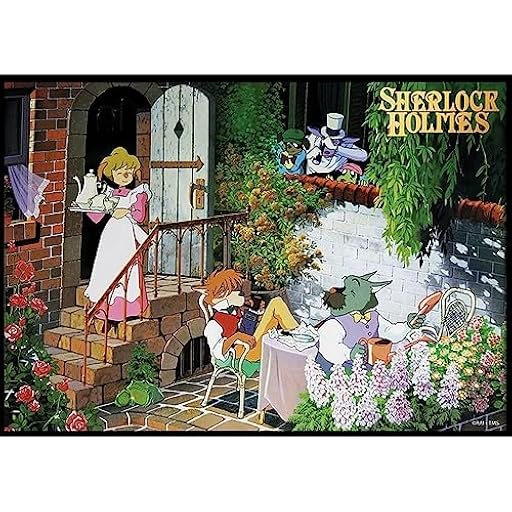 Cuadro de madera laminado Studio Ghibli Sherlock Holmes (Tea time) | Ya disponible en tu tienda friki favorita! En mundofriki.es!