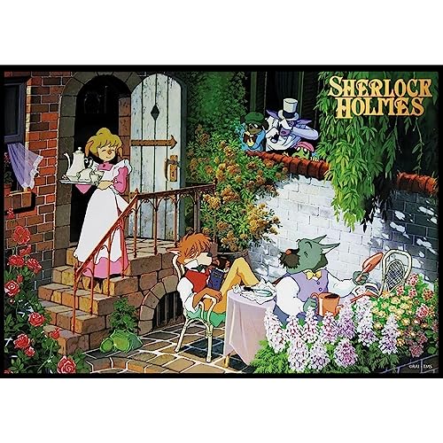 Cuadro de madera laminado Studio Ghibli Sherlock Holmes (Tea