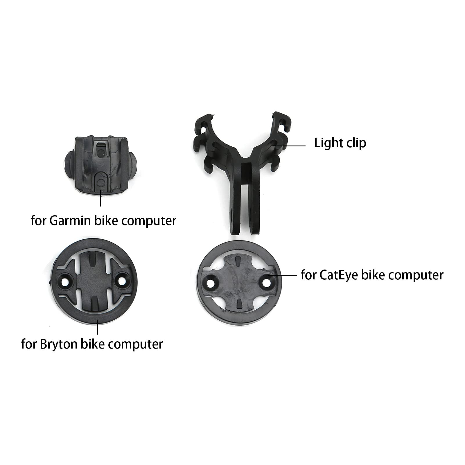 Uchwyt na Komputer Rowerowy Uchwyt GPS na Kamerę rowerową z Korpusem ze Stopu CNC i podwójną blokadą do Komputerów Rowerowych Edge Bryton i Kamer Ruchu (BLACK)