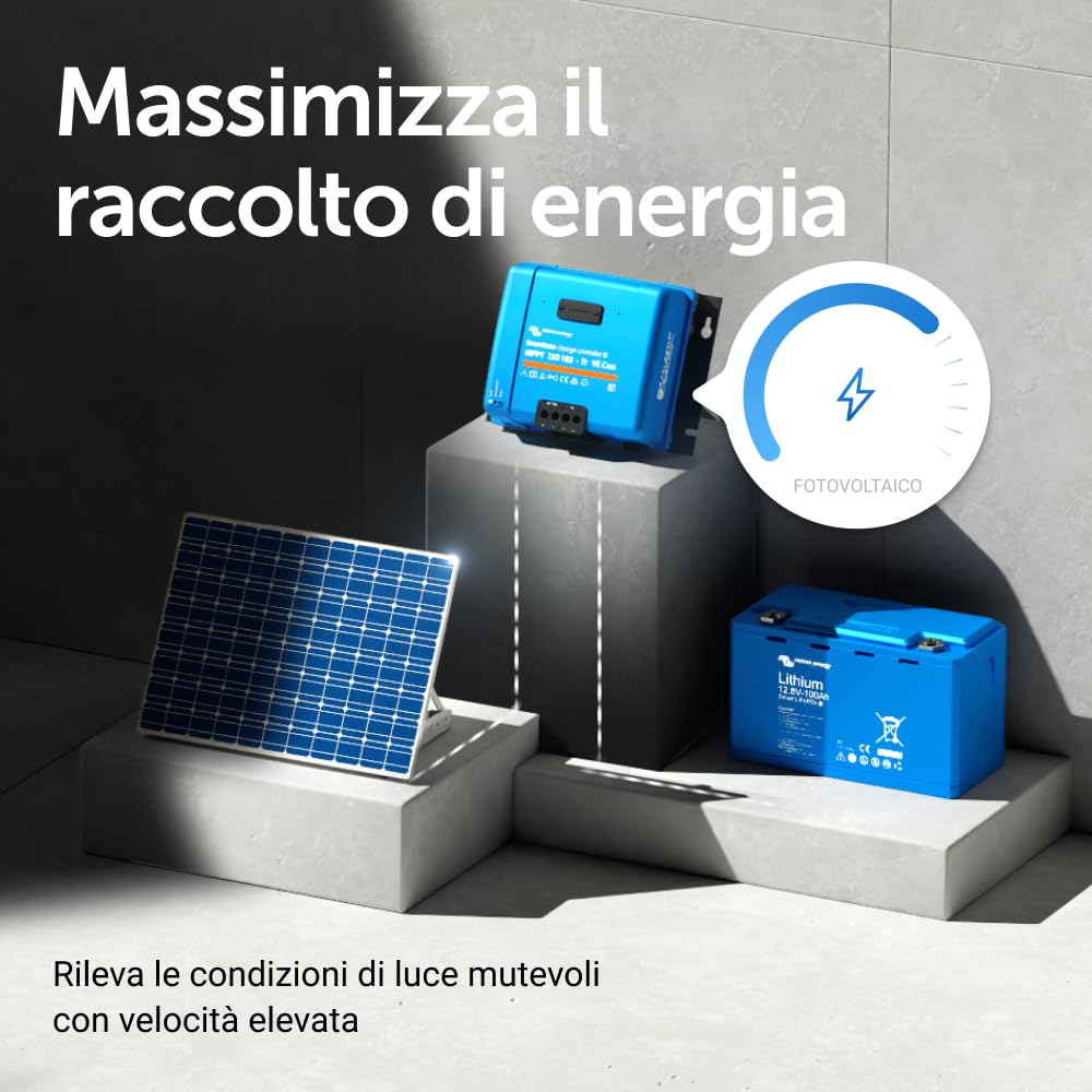 Victron Energy SmartSolar MPPT Tr VE.Can 150V 85 amp 12/24/36/48-Volt Regolatore di Carica Solare (Bluetooth)