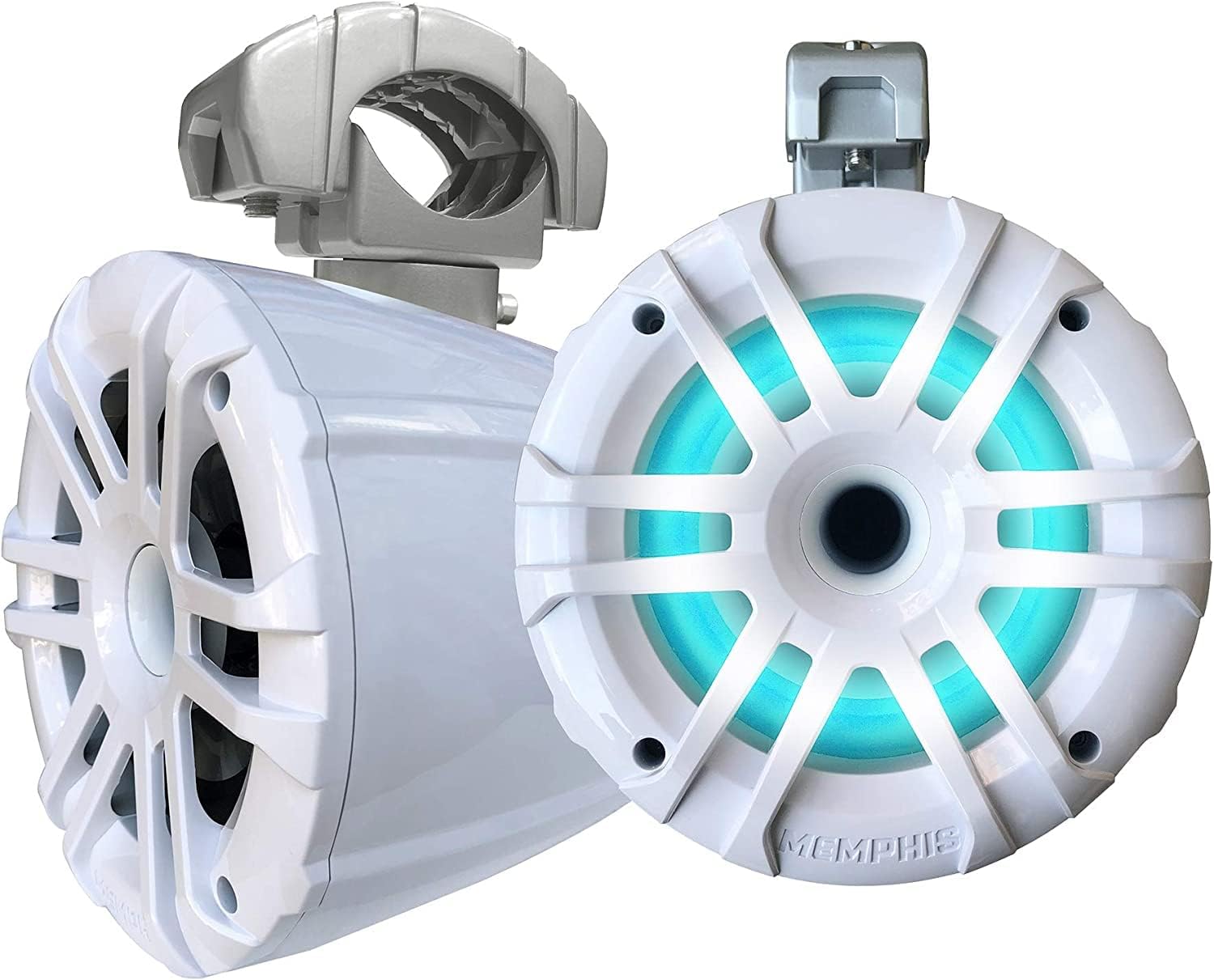 Memphis MXA62TW 6.5inch 2 Ohm 360° Swivel Mount Compression Horn Tweeter with IP66 Properties - White