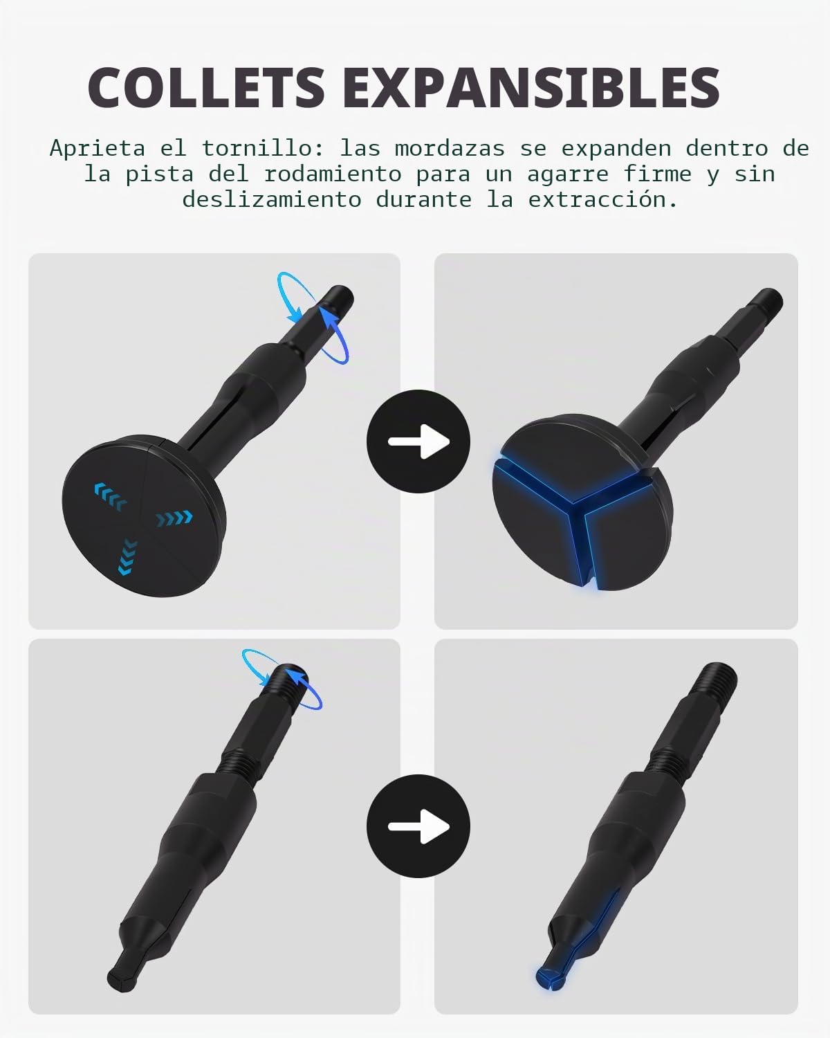 DAYUAN Juego de extractores de rodamientos de Pinza de Agujero Ciego, 16 Piezas de rodamiento Interior y Extractor de Sellos, Martillo Deslizante, Herramienta de extracción de rodamientos piloto