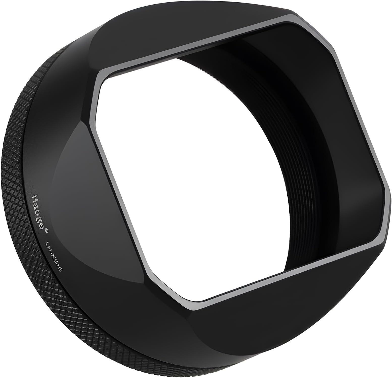 LH-X54B Square Metal Lens Hood Shade with 49mm Adapter Ring for Fujifilm X100VI Fuji x100vi Camera Black